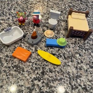 Pippa the pig and Colorful Toy Set and Furniture
